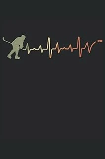 Eishockey Herzschlag Notizbuch (Liniert) Ekg Ice Hockey Spieler (German Edition) ürün görseli 1