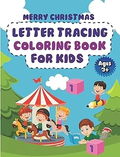 Independently Published Merry Christmas Alphabet Letter Tracing Coloring And Dot To Dot Book: Very Clear And Very Simple Activity Letter Tracing Book Pages In Which Your Will Color Easily. ürün görseli 1