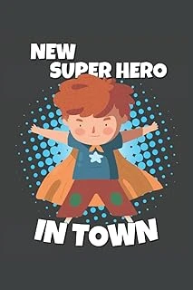 Independently Published New Super Hero In Town: Neuer Superheld - Für Jungen - Witziges Geschenk Für Und Schüler- Tolle Geschenkidee Mit Einem Superhelden | ... Seiten Gepunktet 6X9 In ürün görseli 1