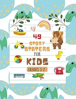 Independently Published Story Starters For Little Kids: Creative Writing Prompts | 8.5 X 11 In | 49 Story Pages | Creativity Gift For Kids | Cute Baby Dinosaur In A Egg ürün görseli 1