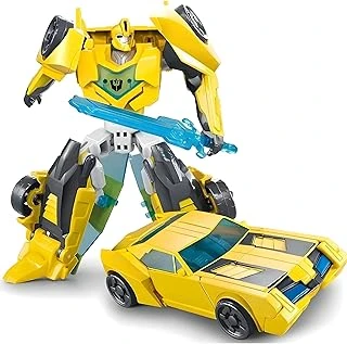 Giffy/Oyuncak Metal Gövdeli 20 Cm Araba Tıra Dönüşen Robot Optimus Bumblebee Model Dönüşen Robotlar Autobots (Sarı) ürün görseli 1