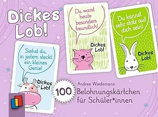 Dickes Lob! 100 Belohnungskärtchen Für Schüler ürün görseli 1