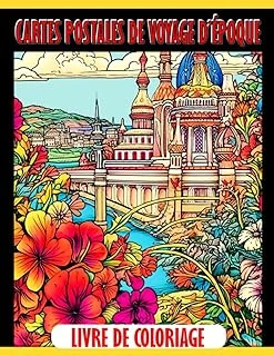Independently Published Livre De Coloriage Cartes Postales De Voyage D'Époque: Une Aventure Créative À Travers Le Monde Pour Les Enfants De 6 À 9 Ans ürün görseli 1