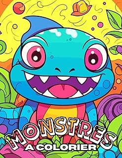 Independently Published 50 Monstres À Colorier Tout S'Amusant !! Livre De Coloriage Pour Les Enfants De 5 À 12 Ans Et Pour Les Adultes: 50 Monstres À Colorier Tout ... Les Enfants De 5 À 12 Ans ürün görseli 1