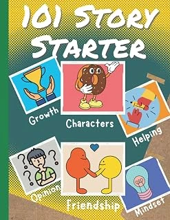 Independently Published 101 Story Starter Journal: Creative Writing Prompt Journal For Girls, Boys, Interactive & Engaging Creative Writing Journal For Kids Ages 8-12 ürün görseli 1