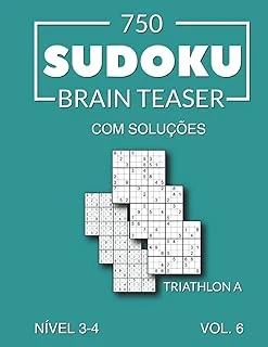 750 Sudoku Brain Teaser Triathlon A Soluções Nível 3-4 Vol. 6 ürün görseli 1