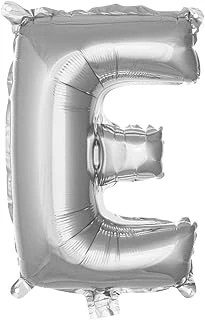 E Harfi 16 İnç Gümüş Renk Folyo Balon 36 Cm (Gümüş) ürün görseli 1