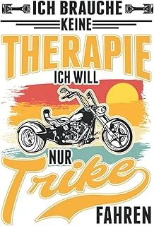Independently Published Trike Notizbuch: Trike Therapie Triker Biker Trikefahrer / 6X9 Zoll / 120 Linierte Seiten (German Edition) ürün görseli 1