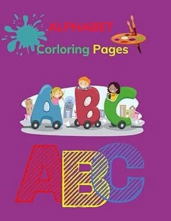 Alphabet Corloring Pages: Abc Coloring Sheets For Kids Ages 2-4, Toddlers, And Kindergarten (A To Z Coloring Pages) | Color Your First Alphabet | The ... Coloring Book With 110 Pages - Size 8.5"X11" ürün görseli 1