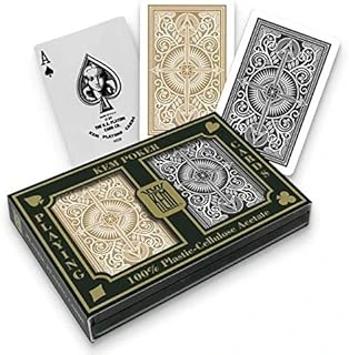 Kem Arrow, Poker Boyu, Standard Endeks, Siyah & Altın Sarısı, Çift Deste ürün görseli 1