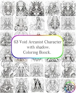 Independently Published 63 Void Arcanist Character With Shadow, Coloring Boock (Spanish Edition) ürün görseli 1
