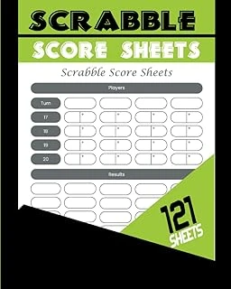 Independently Published Scrabble Score Sheets: Score Keeper Notebook Scrabble Score Cards, Scrabble Score Keeper ürün görseli 1