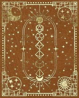 Independently Published Rpg Character Journal: Burnt Orange Celestial Dnd 5E Campaign Tracker, Character Building Sheets, And Lined Paper Notebook For Role Play Games ürün görseli 1