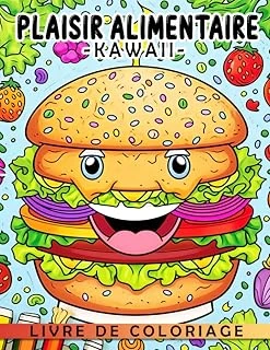 Independently Published Livre De Coloriage Plaisir Alimentaire Kawaii: Livre De Coloriage Délicieusement Mignon Pour Enfants - Satisfaites Votre Dent Sucrée Avec Des Designs Adorables ürün görseli 1
