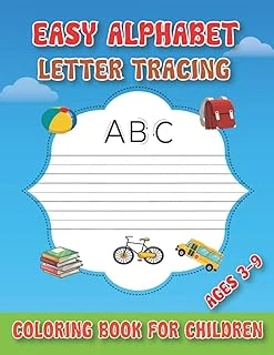 Independently Published Easy Alphabet Letter Tracing Coloring Book For Children Ages 3-9: 80 Pages Coloring Book For Kids Learn To Write And Trace Alphabet Tracing Book. ürün görseli 1