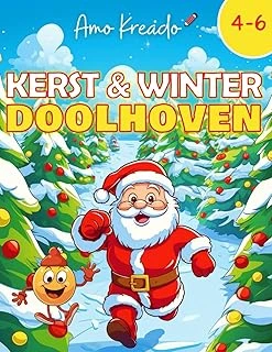Independently Published Kerst- Winterdoolhoven: Vakantie Doolhof Puzzel Activiteitenboek Voor Kinderen Van 4-6 Jaar ürün görseli 1