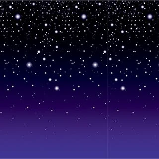 Beistle 1Er Pack Starry Night Arka Plan, 4-Feet 30-Feet ürün görseli 1