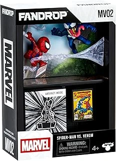 Fandrop Mv02-Spider-Man Vs. Venom, Herhangi Bir Örümcek Adam Koleksiyonunu Geliştirmek İçin Elit Bir Ekran Oluşturan Görüntülenebilir Bir Diorama, Eserler Sahne İşaretleyicisini Birleştirir, 4 ürün görseli 1