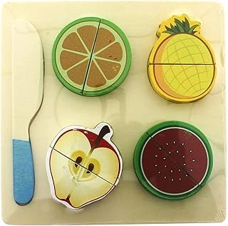 Mega Oyuncak Akşap Kesilebilir Meyveler Elma Karpuz Ananas Mandalina ürün görseli 1