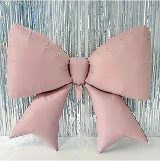 Kurdele Fiyonk Folyo Balon Pembe, 5575643563 ürün görseli 1