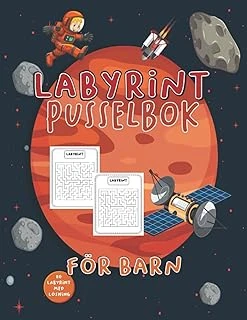 Labyrint Pusselbok För Barn: Rolig Labyrintpusselaktivitetsbok Med Lösningssida För Barn I Åldrarna 6-8, 8-10, 9-12 År (Labyrintarbetsbok). (Swedish Edition) ürün görseli 1