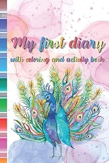 Independently Published My First Diary With Coloring And Activity Book.: Mixed Puzzles Book With Sudoku, Mazes, Photo Album, Search Word Book And Birthday Calendar For Girl 8-12 Years Old Age. ürün görseli 1