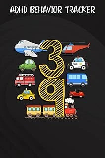 Independently Published Adhd Behavior Tracker :Adults 39 Years Old Transportation Birthday Car Train Plane 39Th Gift: Gifts For Dad:Simple Adhd Behaviour Daily Journal For ... Daily Journal, Adhd Not ürün görseli 1
