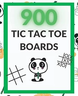 Independently Published 900 Tic-Tac-Toe Grids, Activity Books For Travel, Easy Games For Kids: Cute Characters On Each Page ürün görseli 1