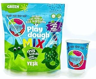 Kendin Yap Kendin Oyna Doğal Oyun Hamuru Toz Karışımı-Yeşil ürün görseli 1