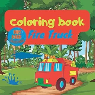 Independently Published Coloring Book Fire Truck: Activity Log, For Kids (Children'S Book Collection) ürün görseli 1