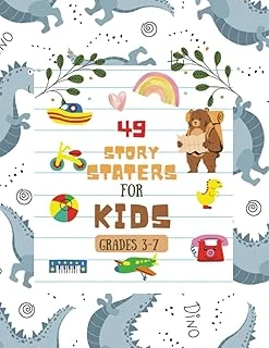 Independently Published Story Starters For Little Kids: Creative Writing Prompts | 8.5 X 11 In | 49 Story Pages | Creativity Gift For Kids | Cute Dinosaurs ürün görseli 1