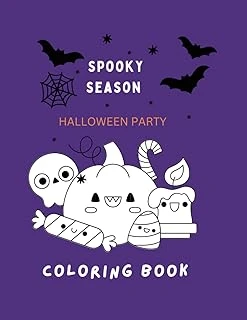 Independently Published 8.5X11 Inch Spooky Season Halloween Party Kids Coloring Book. ürün görseli 1