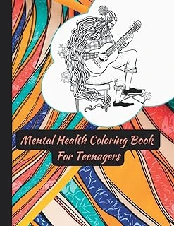 Independently Published Mental Health Coloring Book For Teenagers | Relaxation And Stress Relief | Writing Space | Self Discovery Journal For Teenage Girls.: 8.5”X11” ürün görseli 1