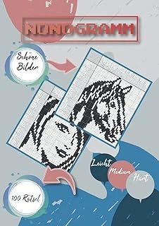 Independently Published Nonogramm: 100 Logikrätsel Für Anfänger Und Fortgeschrittene Professionelle Nonogrammpuzzles In Schwarzweiß Ideal Als Geschenk Der Mitbringspiel 21Cm X 29.69Cm (German Edition ürün görseli 1