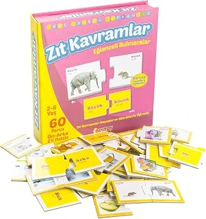 Diytoy Eğlenceli 2Li Delux Puzzle Zıt Kavramlar ürün görseli 1