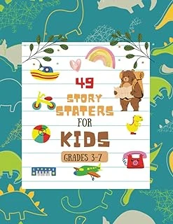 Independently Published Story Starters For Little Kids: Creative Writing Prompts | 8.5 X 11 In | 49 Story Pages | Creativity Gift For Kids | Colorful Cute Dinosaur ürün görseli 1