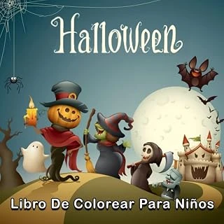 Independently Published Halloween Libro De Colorear Niños: Colección Hermosa, Adorable Y Súper Linda Llena De Calabazas, Gatos, Fantasmas Lindos, Casa Cazada, Bruja ... Divertido Regalo Creativo ürün görseli 1