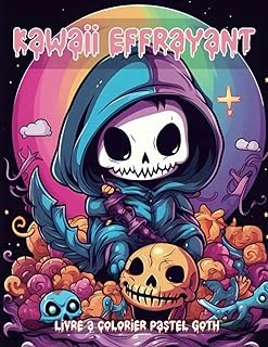 Independently Published Livre À Colorier Kawaii Effrayant Pastel Goth: Dessins À Colorier Gothiques, Mignons Et Effrayants, Pour Adultes, Pour La Relaxation Et La Lutte Contre Le Stress ürün görseli 1