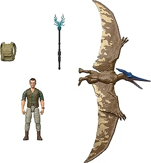 Rebirth Human & Dinosaur Figür Paketi, Dr Henry Loomis & Pteranodon, Film Doğru 3.75 İnç Ölçek, Muhtemel Koleksiyon ürün görseli 1