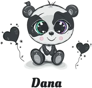 Independently Published Panda Cute - Dana - Name Personalised Sweet - Animal: Lovely Panda With Different Messages And Heart Balloons ürün görseli 1