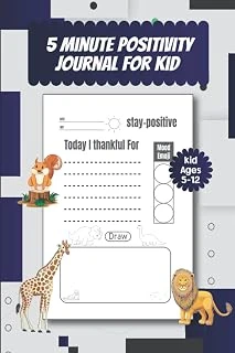 Independently Published 5 Minute Positivity Journal For Kids Ages 5-12: Gratitude Journal For Kids, Children’S Journal Of Positive Living ürün görseli 1