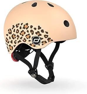 Scoot & Ride Unisex Youth Leopard Print Scoot And Ride Helmet, Xxs-S (45-51 Cm)F ürün görseli 1
