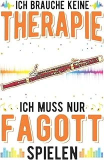 Fagott Notizbuch: Fagott Therapie Fagottist Fagottspieler / 6X9 Zoll / 120 Linierte Seiten (German Edition) ürün görseli 1
