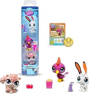 Littlest Pet Shop Bandai Park Bf00598 Seti, 3 Evcil Hayvan, Aksesuar, Koleksiyon Kartı Sanal Kod, 7. Nesil, Evcil Hayvanlar #99, #100, #101, 4 Yaşından Büyük Çocuklar + ürün görseli 1