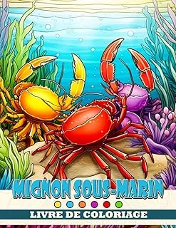 Independently Published Livre De Coloriage Mignon Sous-Marin: Plongez Dans Le Monde Fascinant Des Adorables Animaux Aquatiques Et Apprenez Tout Coloriant ! Idéal Pour Les Enfants De 4 À 7 Ans. ürün görseli 1