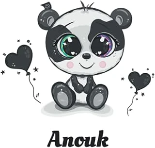 Independently Published Panda Cute - Anouk - Name Personalised Sweet - Animal: Lovely Panda With Different Messages And Heart Balloons ürün görseli 1