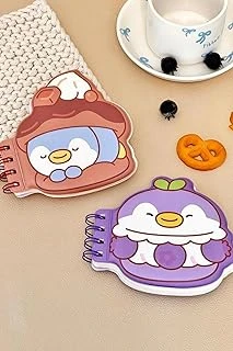 Miniso Pişirme Serisi Figürlü Telli Not Defteri Mini Pen 12.9 Cm ürün görseli 1