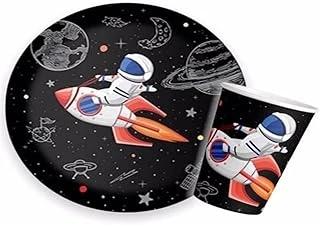 Uzay Temalı Tabak Bardak Set 8 Li ürün görseli 1