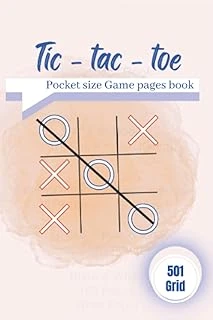 Independently Published Tic Tac Toe Pocket Size (Travel Size) Pages Book For Fun Activities With Friends And Family: Paper And Pen Game With 501 Grids (Boards) ürün görseli 1
