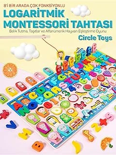 Montessori Tahtası 8'I Bir Arada Çok Fonksiyonlu Balık Tutma Eşleştirme Macerası ürün görseli 1